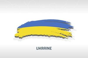 ukrainska flaggan illustration vektor ukrainska flaggan borste koncept