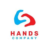 anfangsbuchstabe s hand logo design vektor