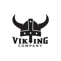 viking pansarhjälm logotyp design vektor