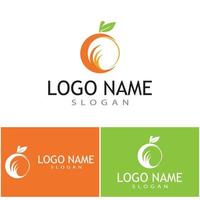 Orange Logo Design Vektor Icon Illustration Design