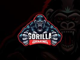 arg gorilla esports logotyp vektor