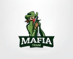 mafia esport logotyp vektor
