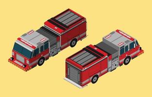 Isometrisches Pumper-Feuerwehrauto