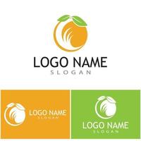 orange logo design vektor ikon illustration design