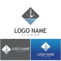 ankare logotyp mall vektor symbol design
