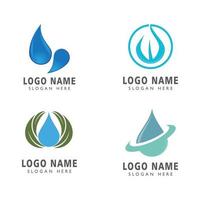 vatten droppe logotyp mall vektor illustration design