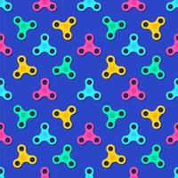 Färgglada Fidget Spinner Seamless Pattern vektor