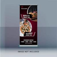 Restaurang Roll Up Banner vektor