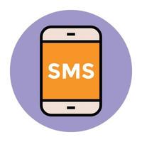 trendige SMS-Konzepte vektor