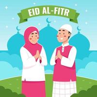 eid al fitr feier nach dem fastenmonat ramadan vektor