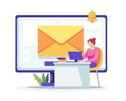 E-Mail-Business-Illustration vektor