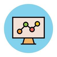 Konzepte für Diagrammbildschirme vektor