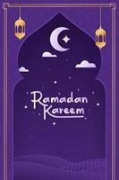 ramadan kareem bakgrund vektor