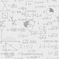 handgezeichnete mathematikformel und chemieformel, mathematische hintergrundphysikformel, physikchemieformel, bildungs- und lernhintergrund. vektor