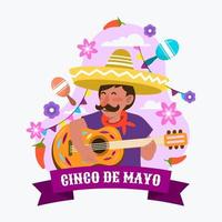 cinco de mayo festlichkeit vektor