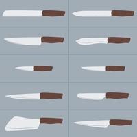 einfaches Vektorsymbol Küchenmesser