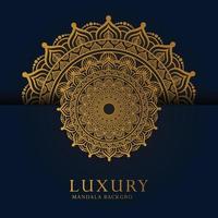 luxus-mandala-hintergrund mit goldenem arabeskenmuster im arabischen islamischen oststil. dekoratives mandala im ramadan-stil vektor