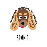 tecknad spaniel hund ClipArt vektor