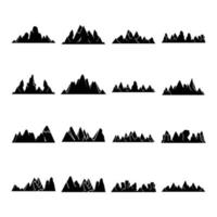 silhouette berg und hügel illustration vektor