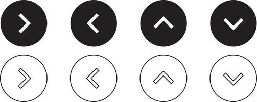 Pfeile-Symbole. Pfeilsymbol. Sammlung von Pfeilvektoren. Pfeil. Mauszeiger. moderne einfache Pfeile. Vektor-Illustration. vektor