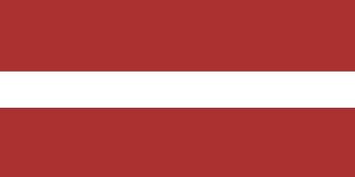 lettlands flagga. officiella färger och proportioner. Lettlands nationella flagga. vektor