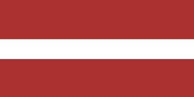 Lettland Flagge. offizielle Farben und Proportionen. lettische Nationalflagge. vektor