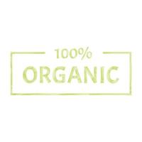 etikett eller märke för ekologisk mat och dryck naturprodukter restaurang hälsosam mat marknad och produktion akvarellteckning vektor