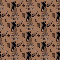 virgo seamless mönster perfekt för bakgrund eller tapeter vektor