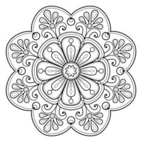 vektor abstrakt mandala mönster. konst på väggen. målarbok spetsmönster tatueringen. design för en tapetfärg skjorta och kakeldesign, dekorativ cirkelprydnad i etnisk orientalisk stil