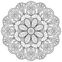 vektor abstrakt mandala mönster. konst på väggen. målarbok spetsmönster tatueringen. design för en tapetfärg skjorta och kakeldesign, dekorativ cirkelprydnad i etnisk orientalisk stil