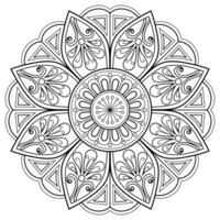 vektor abstrakt mandala mönster. konst på väggen. målarbok spetsmönster tatueringen. design för en tapetfärg skjorta och kakeldesign, dekorativ cirkelprydnad i etnisk orientalisk stil