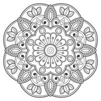 Vektor abstrakte Mandala-Muster. Kunst an der Wand. Malbuch Spitzenmuster das Tattoo. Design für ein Tapetenfarbenhemd und Fliesenaufkleberdesign, dekoratives Kreisornament im orientalischen Ethnostil