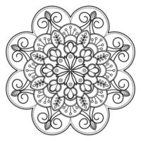 Vektor abstrakte Mandala-Muster. Kunst an der Wand. Malbuch Spitzenmuster das Tattoo. Design für ein Tapetenfarbenhemd und Fliesenaufkleberdesign, dekoratives Kreisornament im orientalischen Ethnostil