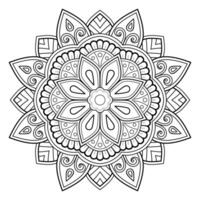 vektor abstrakt mandala mönster. konst på väggen. målarbok spetsmönster tatueringen. design för en tapetfärg skjorta och kakeldesign, dekorativ cirkelprydnad i etnisk orientalisk stil