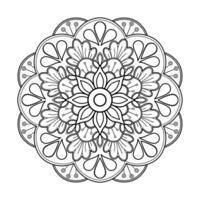 Vektor abstrakte Mandala-Muster. Kunst an der Wand. Malbuch Spitzenmuster das Tattoo. Design für ein Tapetenfarbenhemd und Fliesenaufkleberdesign, dekoratives Kreisornament im orientalischen Ethnostil