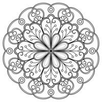 vektor abstrakt mandala mönster. konst på väggen. målarbok spetsmönster tatueringen. design för en tapetfärg skjorta och kakeldesign, dekorativ cirkelprydnad i etnisk orientalisk stil