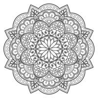 vektor abstrakt mandala mönster. konst på väggen. målarbok spetsmönster tatueringen. design för en tapetfärg skjorta och kakeldesign, dekorativ cirkelprydnad i etnisk orientalisk stil