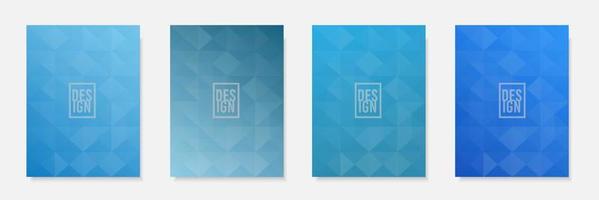 Sammlung von abstrakten blauen Gradienten-Vektor-Cover-Hintergründen. moderne Hintergrundtextur. für Geschäftsbroschüren, Karten, Tapeten, Plakate und Grafikdesigns. vektor