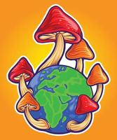 fira den internationella svampdagen vektor