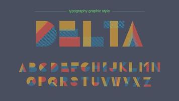 Abstrakta former färgglada typografi