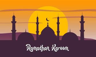 illustration av ramadhan kareem bilder för hälsning, affisch etc vektor