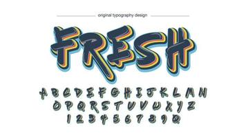 Färgglad Grafitti stil typografi vektor