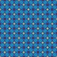 blaue und weiße farbe nahtlose mustertextur und vorlage. mehrfarbig. buntes dekoratives grafikdesign. farbige Mosaikornamente. vektor