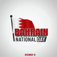 vektorillustration zum nationaltag von bahrain. vektor