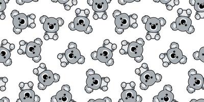 söt koala tecknad seamless mönster, vektorillustration vektor