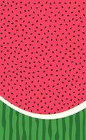 realistischer hintergrund der reifen rot-rosa wassermelone - vektor