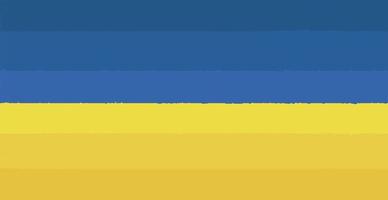 abstrakte Panorama-Hintergrund blau-orange Flagge der Ukraine mit Pinselstrichen von Farbe - Vektor