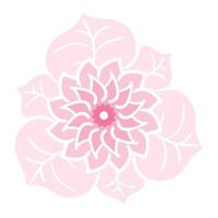 rosa Pastellblume. vektor