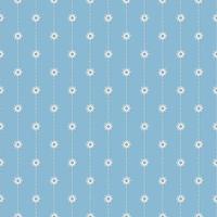 kleiner geometrischer Stern und vertikale Linienform nahtloses Muster pastellblau-weißer femininer Farbhintergrund. Verwendung für Stoffe, Textilien, Abdeckungen, Innendekorationselemente, Verpackungen. vektor