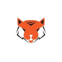 Kopf Tiger Logo Symbol Illustration Vektordesign vektor